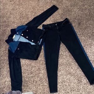 Matching jean jacket & pants